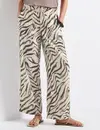 Street One Wide Legs Crêpe Pants - Tumbled Beige