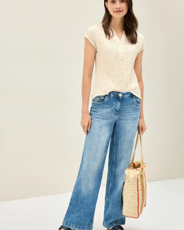 Cecil Structured Blouse - Light Beige