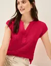 Cecil Gestructureerde Blouse - Glazed Apple Red