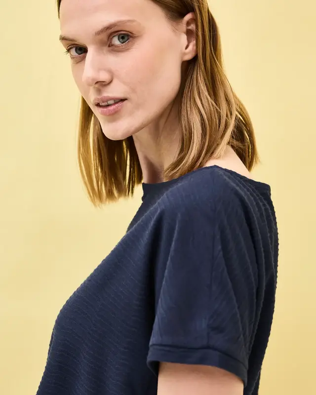 Cecil Structured Shirt - Urban Navy Blue