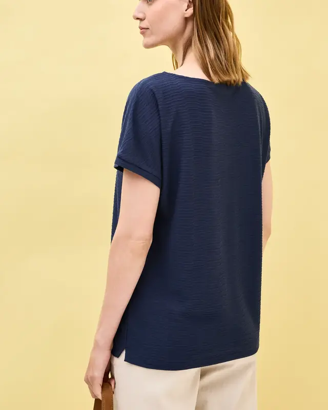 Cecil Structured Shirt - Urban Navy Blue