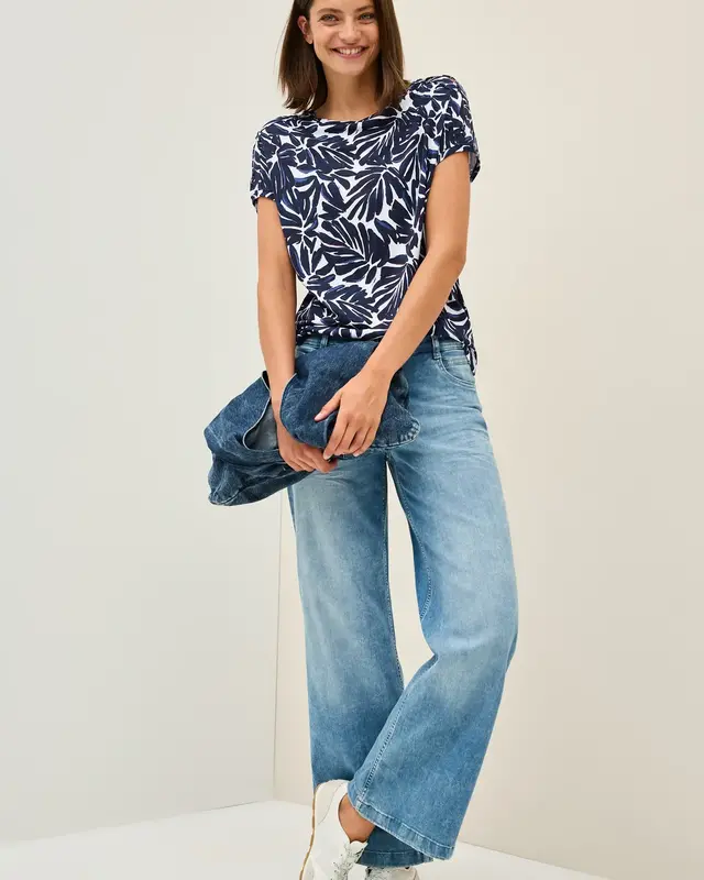 Cecil Shirt met Knoopdetail - Urban Dark Blue