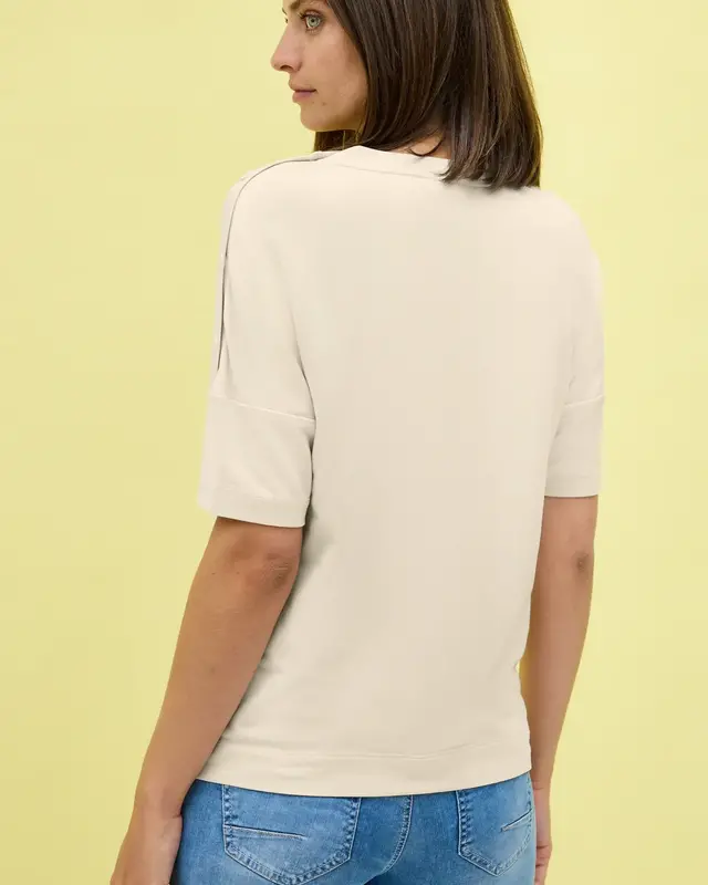 Cecil Shirt met Knoopdetail - Light Beige