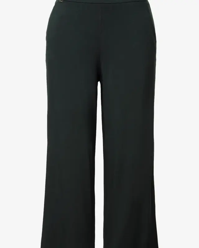 Street One JerseyWide Leg Pants Emee - Pine Grove Green