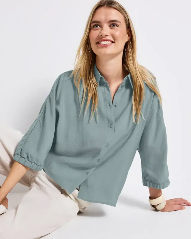 Street One Dolman Blouse - Arona Blue