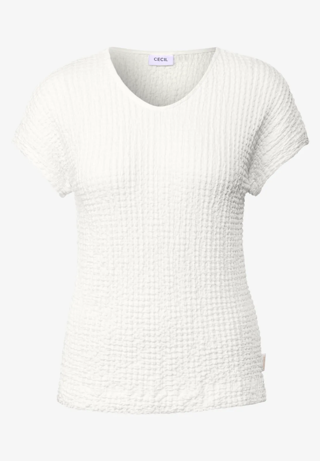 Cecil Strukturshirt - Vanilla White