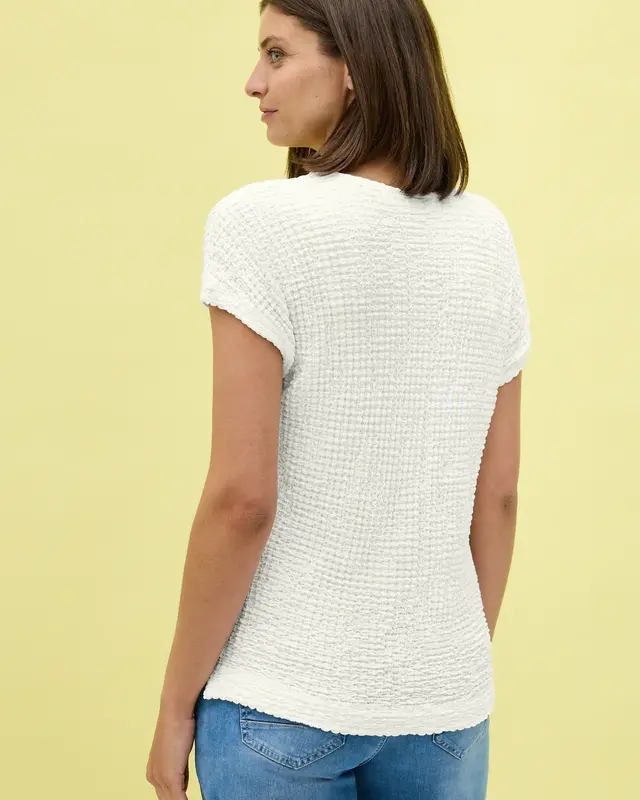 Cecil Strukturshirt - Vanilla White