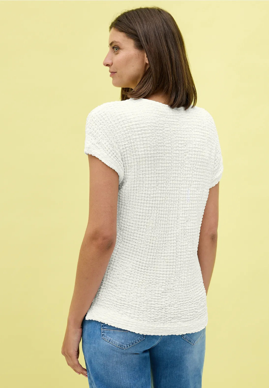 Cecil Strukturshirt - Vanilla White