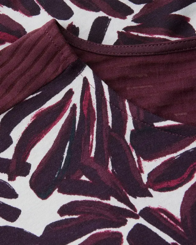 Cecil Shirt met Print - Mulberry Red