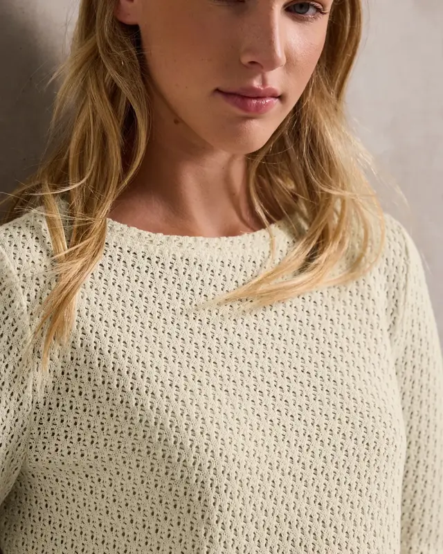 Street One Studio Strick-Look Shirt - Velvet Cream