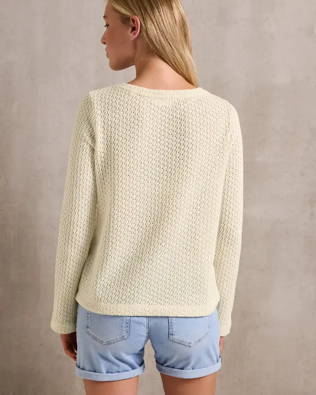 Street One Studio Strick-Look Shirt - Velvet Cream