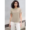 T-Shirt mit Puffärmeln - Sandshell Beige