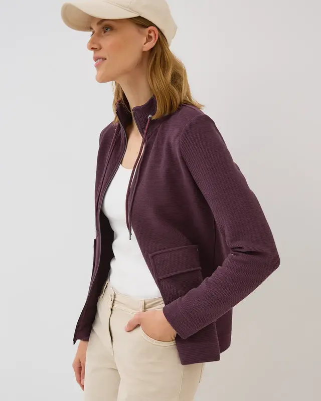 Cecil Light Ottoman Jacket - Mulberry Red