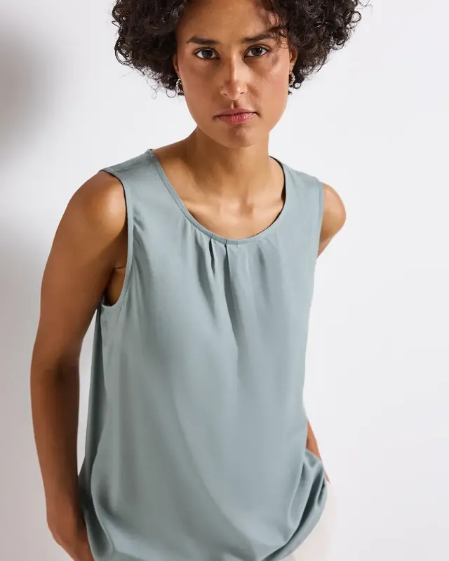 Street One Blusentop mit Raffung - Arona Blue