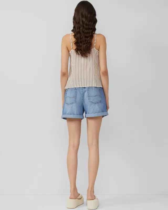 QS by S. Oliver Sleeveless Cotton Blouse - Pink