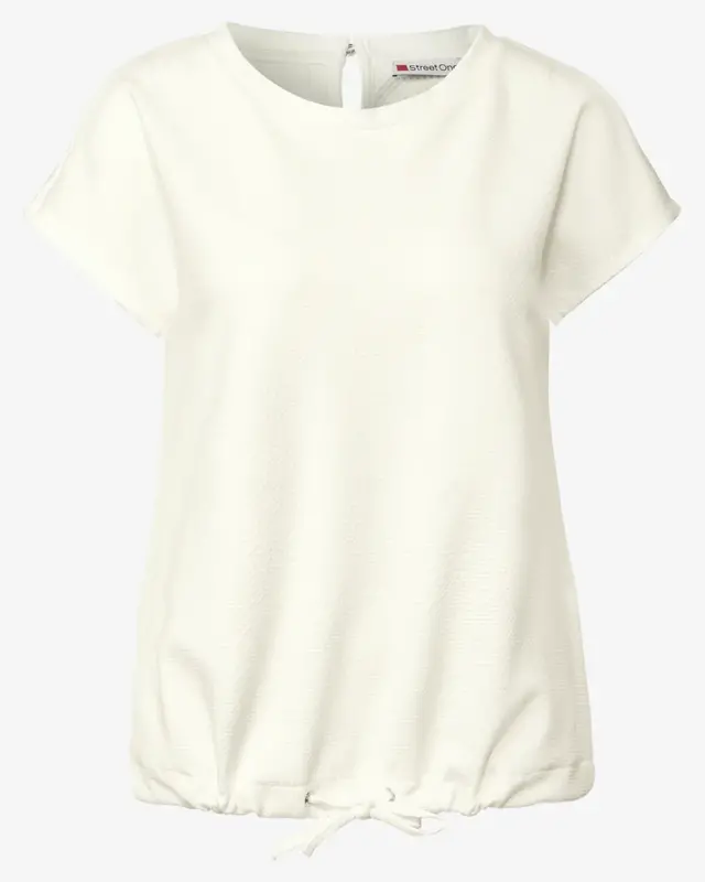 Street One Shirt with Structure - Off White