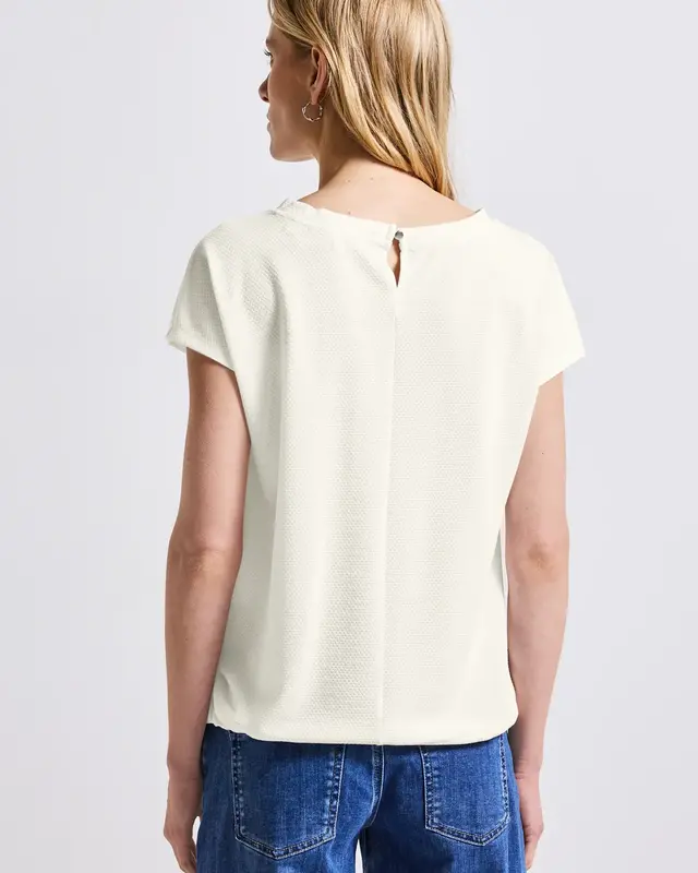 Street One Shirt with Structure - Off White