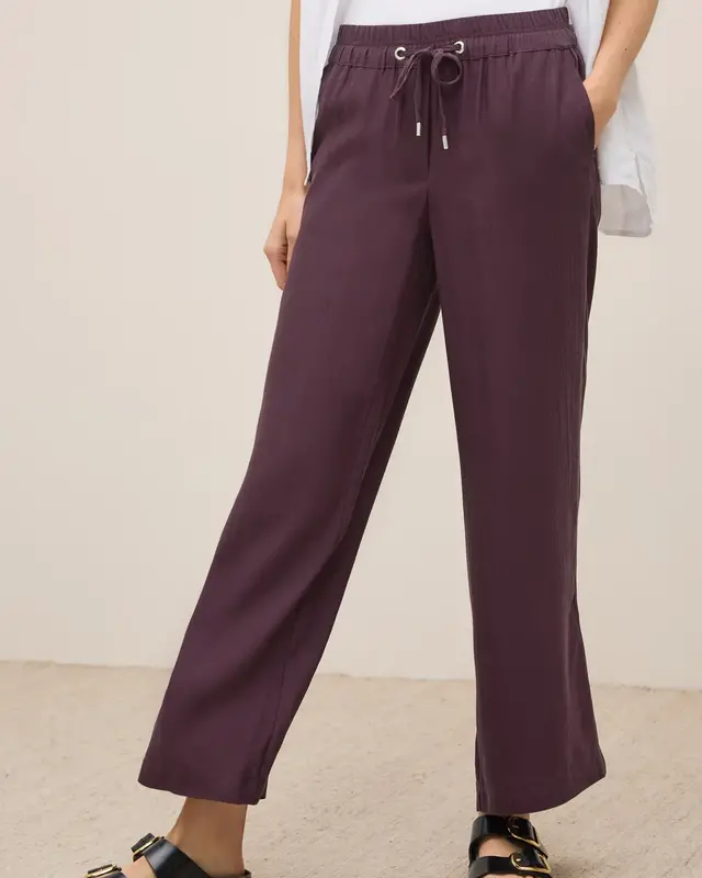 Cecil Wide Leg Broek Neele - Mulberry Red