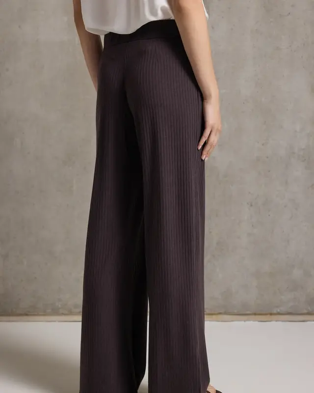 Street One Studio Jersey Broek met Split - Fudge Red