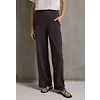 Jersey Pants with Slit - Fudge Red