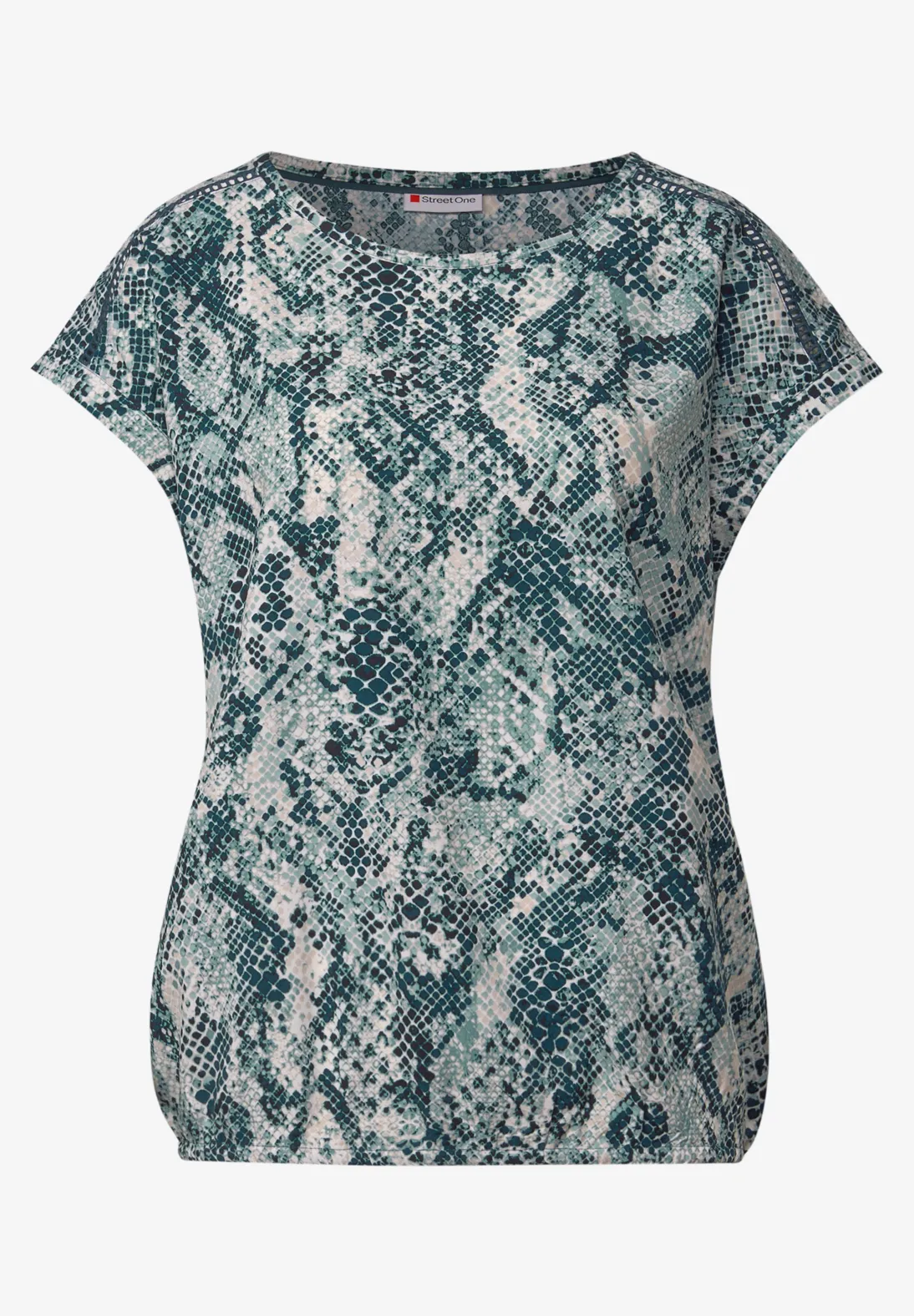 Street One Blouse with Tapedetails - Arona Blue