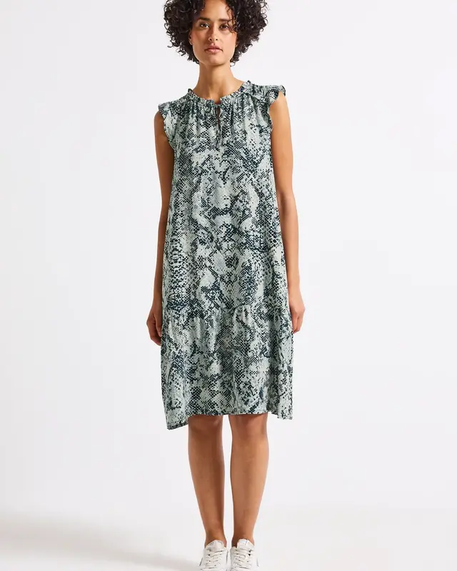 Street One Printed Dress - Arona Blue