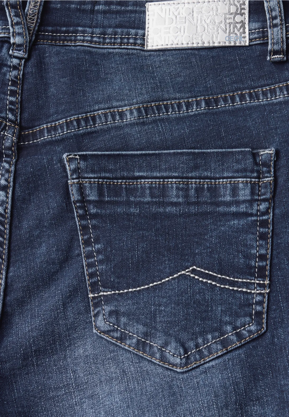 Cecil Casual Fit Jeans Scarlett - Mid Blue Wash