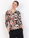 Soyaconcept Shirt Felicity AOP 512 - Mineral Red Combi
