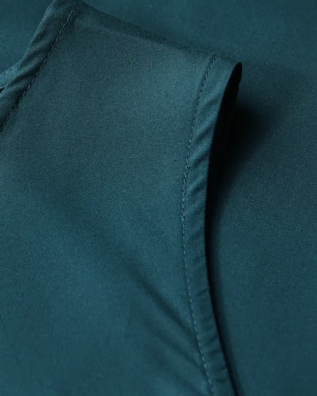 Street One Blousetop with Pleats - Tide Blue