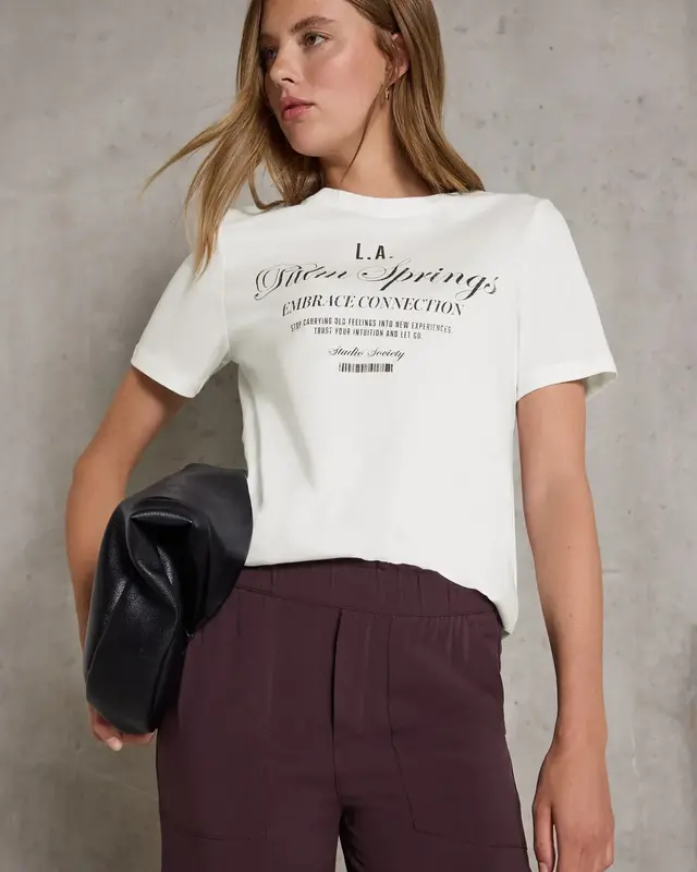 Street One Studio T-Shirt with Text - Off White