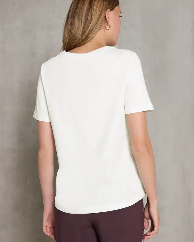 Street One Studio T-Shirt with Text - Off White