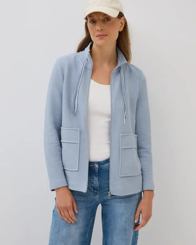 Cecil Leichte Ottoman Jacke - Mountain Blue