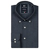 Button-Down Hemd Flanel Twill - Navy