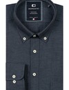 Giordano Button-Down Shirt Flanel Twill - Navy