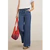 Wide Legs jeans met Flared Pijpen Neele - Mid Blue Wash