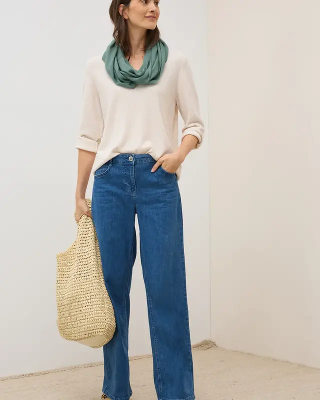 Cecil Loopschal in Unifarbe - Jewel Green