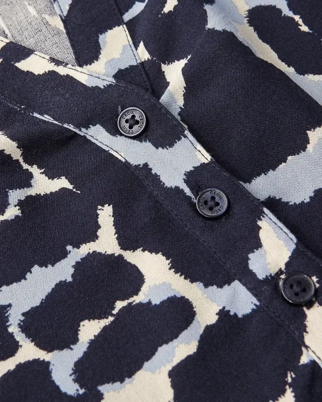 Cecil Print Tunic Blouse - Urban Dark Blue