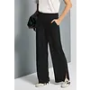 Jersey-Hose mit Schlitzen - Black