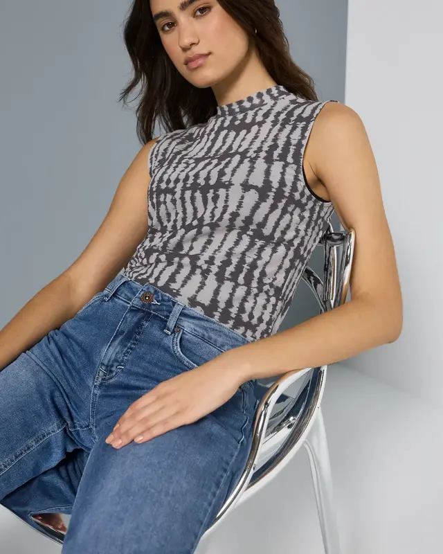 Street One Studio Mesh Top - Black