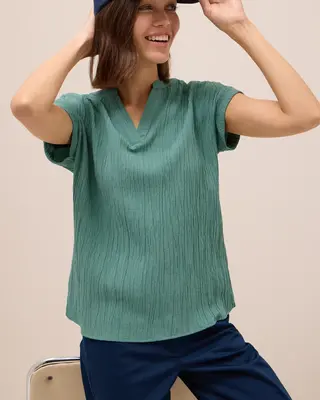 Cecil Gestructureerde Blouse - Jewel Green