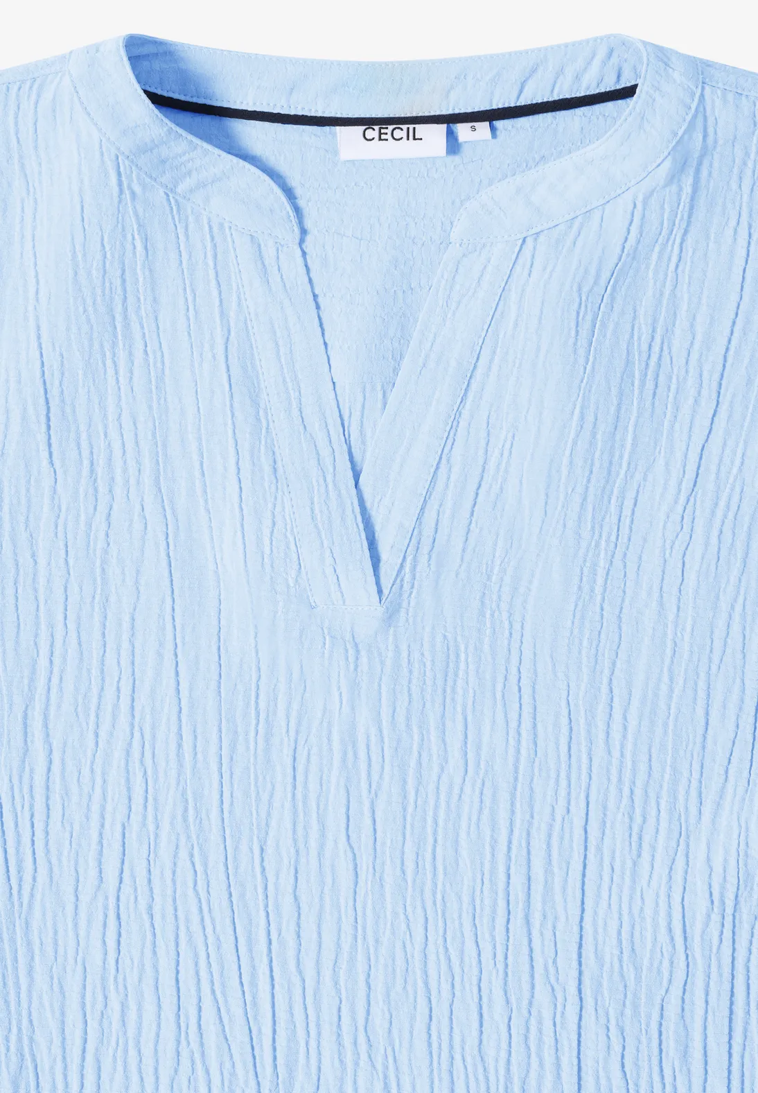 Cecil Strukturbluse - Light Sky Blue