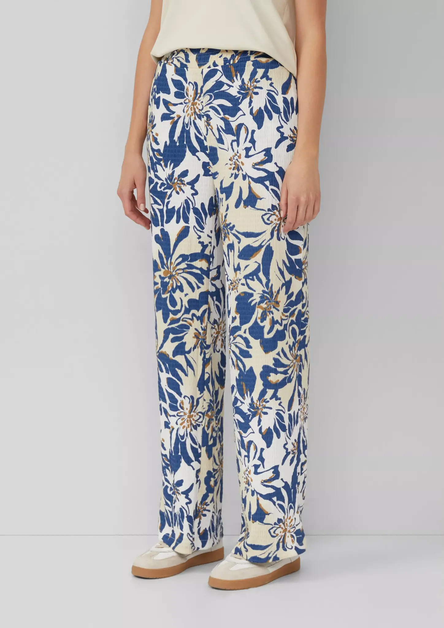 S. Oliver Print Hose - Crème