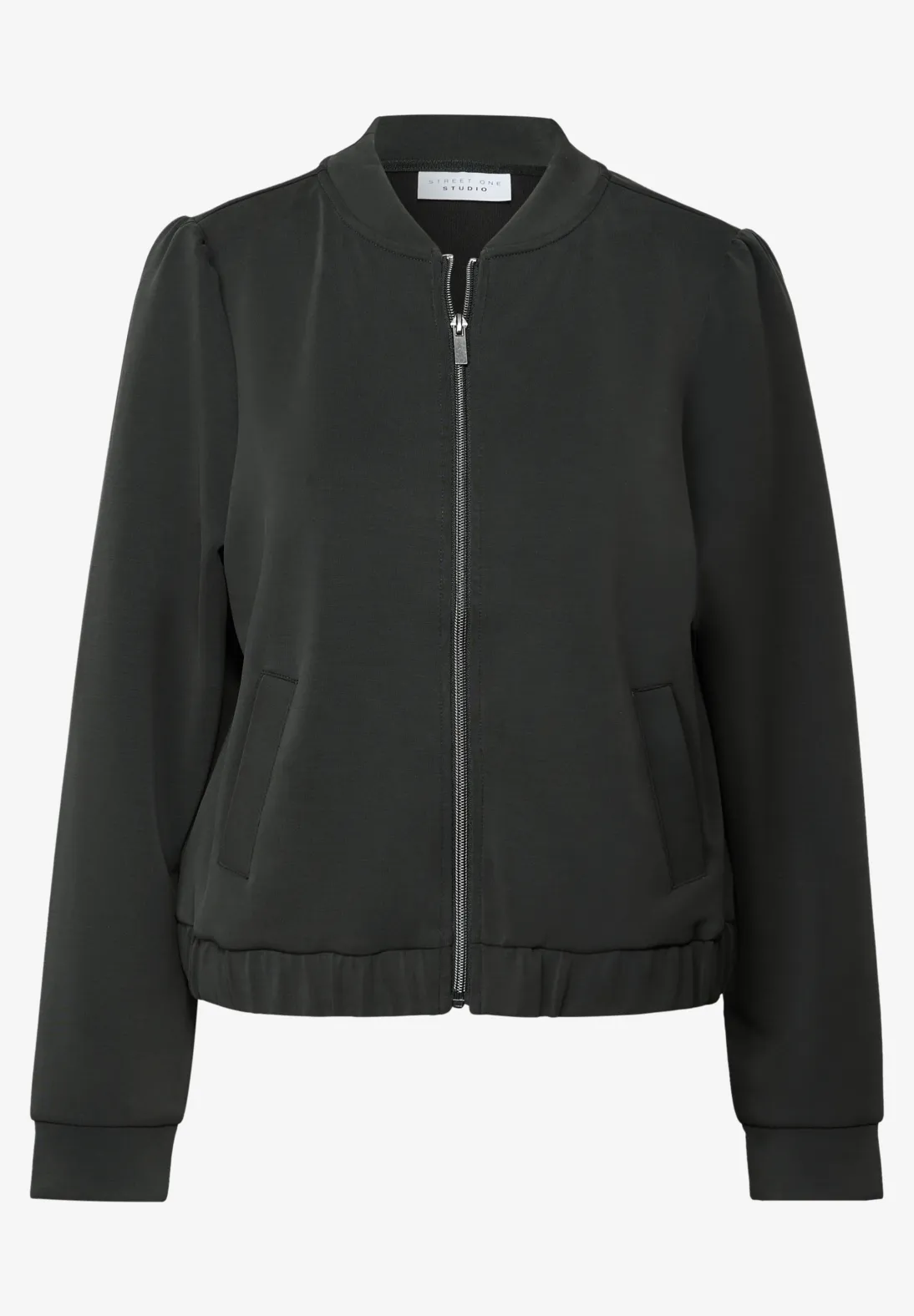 Street One Studio Silk-Look Jacke - Industrial Grey