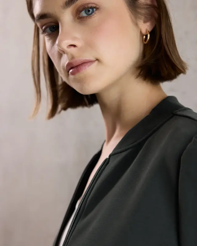 Street One Studio Silk-Look Jasje - Industrial Grey