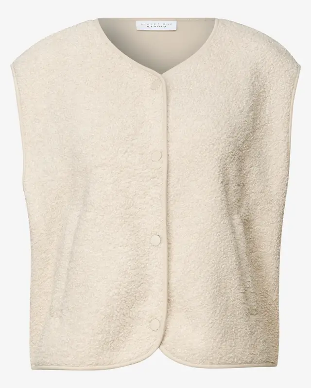 Street One Studio Wool Look Cardigan - Soft Fawn Beige