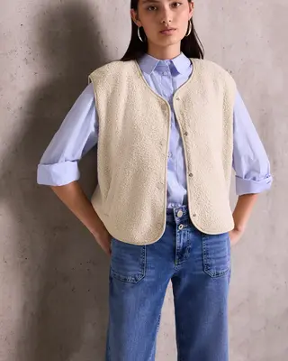 Street One Studio Wool Look Cardigan - Soft Fawn Beige