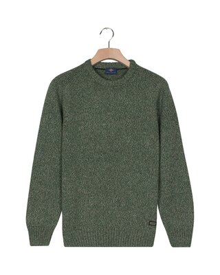 Baileys Sweater with Wool - Dark Forrest