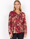 Soyaconcept Shirt Felicity AOP 518 - Red Combi