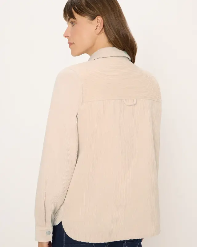 Cecil Corduroy Blouse - Oat Milk Beige