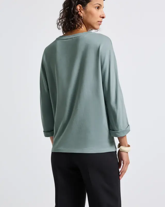 Street One Shirt mit Gallonstreifen - Arona Blue